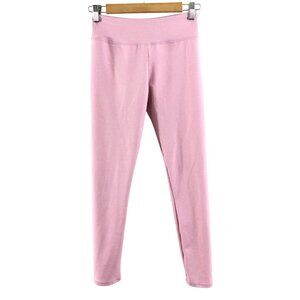 Jala Womens Leggings Gathered Heathered Pink Size S